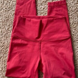 Athletic Red Leggings